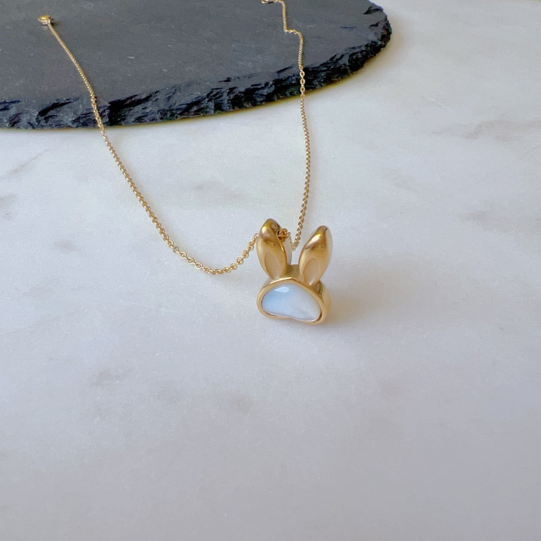 Bunny Heart Pendant Necklace