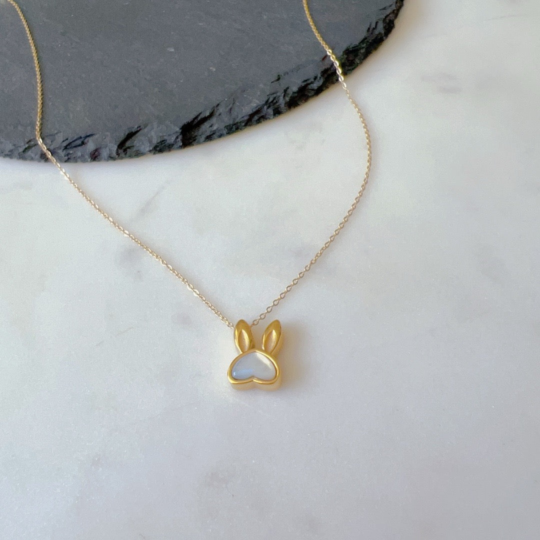 Bunny Heart Pendant Necklace