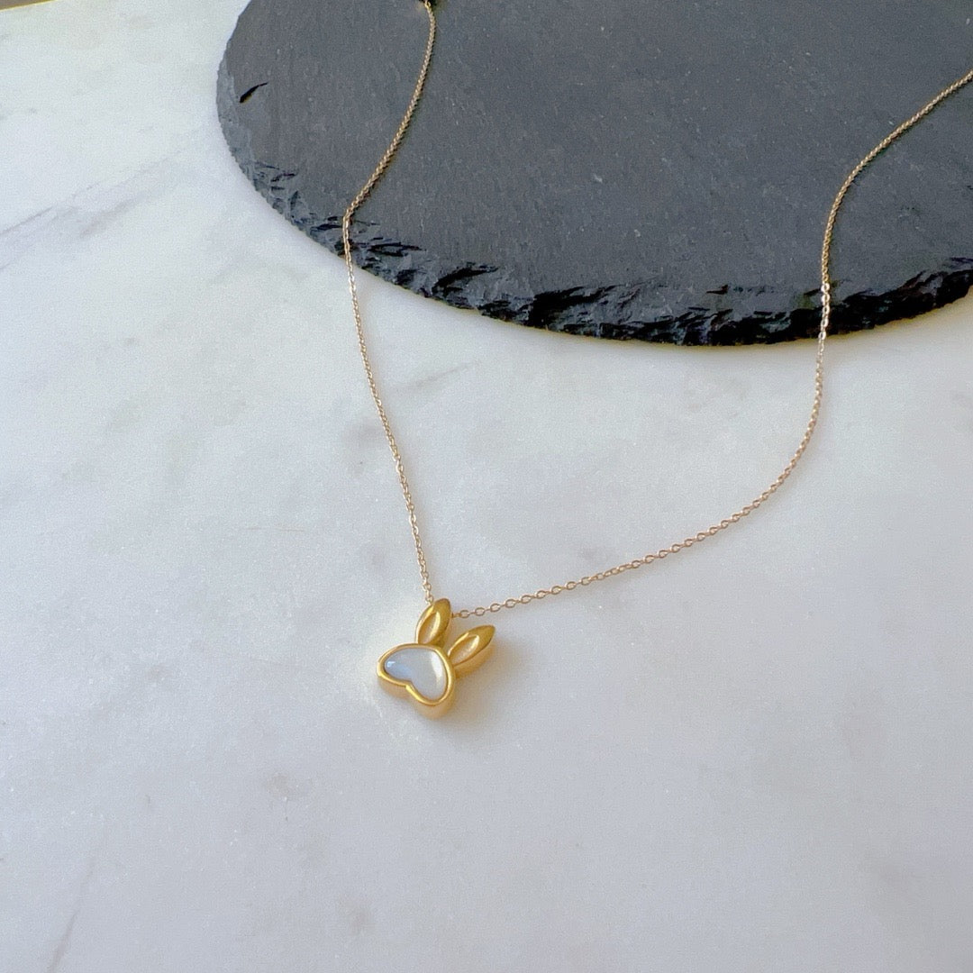 Bunny Heart Pendant Necklace