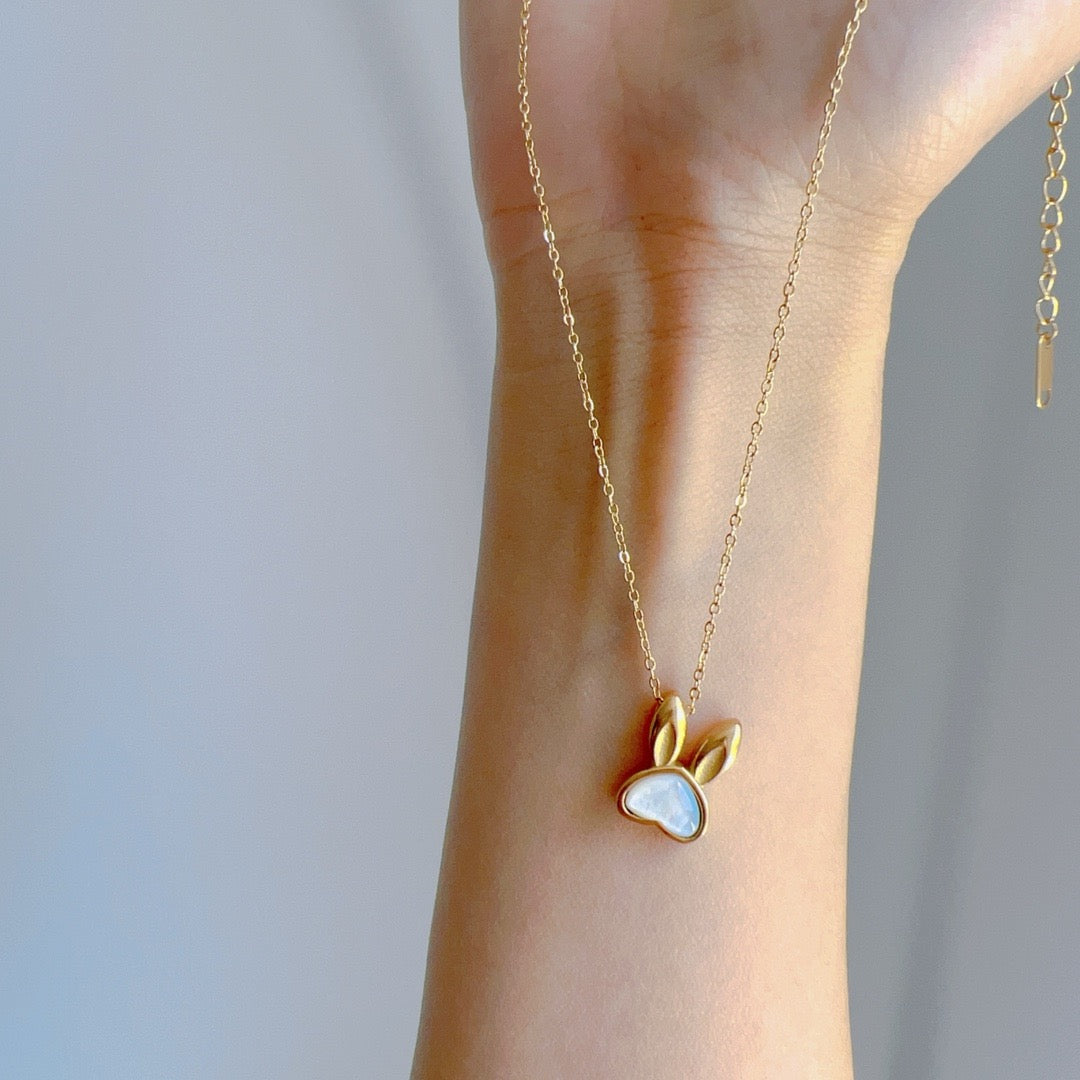 Bunny Heart Pendant Necklace