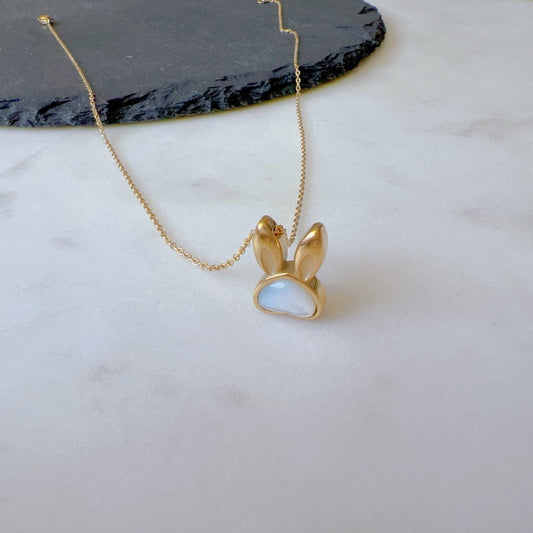Bunny Heart Pendant Necklace